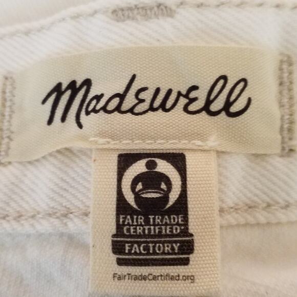 NWT Madewell The Darted Barrel-Leg Jeans 100% Cotton Blue Size 32 NS123 - Picture 6 of 10